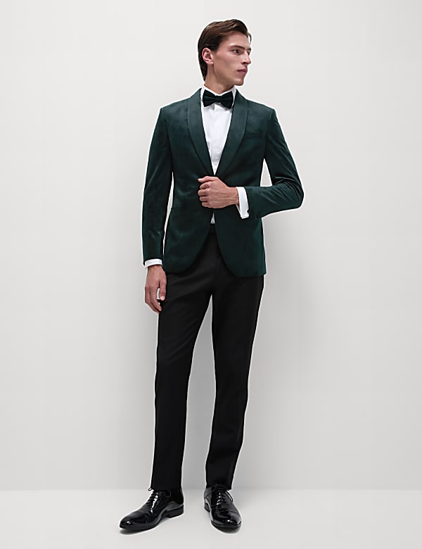 Slim Fit Velvet Jacket