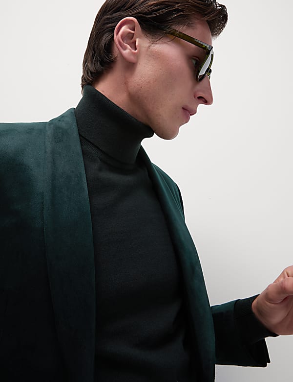 Slim Fit Velvet Jacket