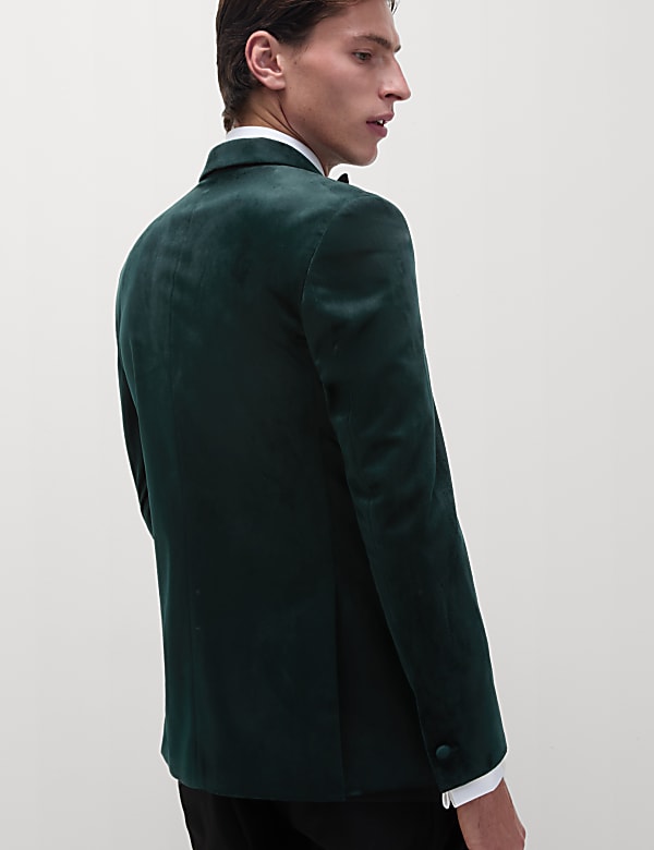 Slim Fit Velvet Jacket