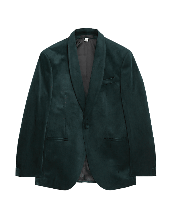 Slim Fit Velvet Jacket
