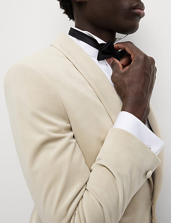 Slim Fit Velvet Jacket
