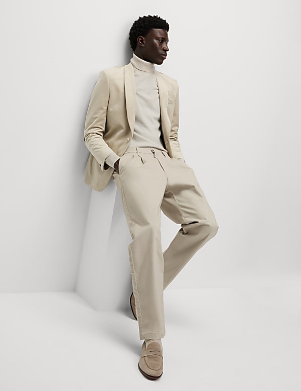 Slim Fit Velvet Jacket