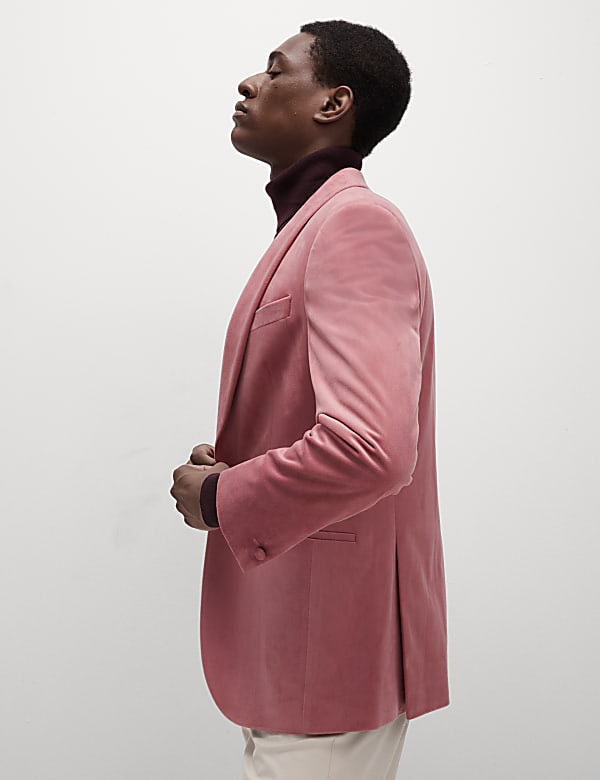Slim Fit Velvet Jacket
