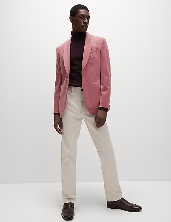 Slim Fit Velvet Jacket
