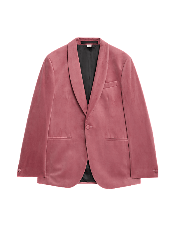 Slim Fit Velvet Jacket