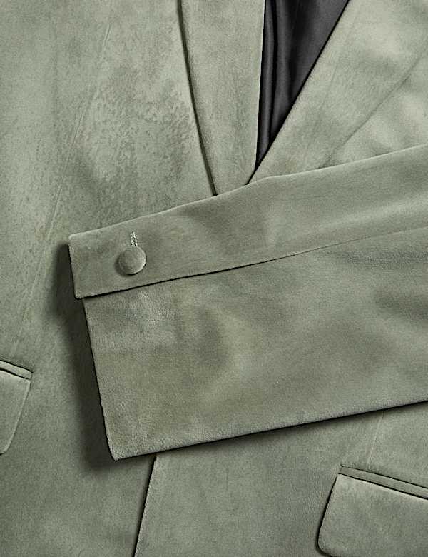 Tailored Fit Velvet Blazer - AL