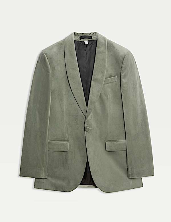 Tailored Fit Velvet Blazer - AL