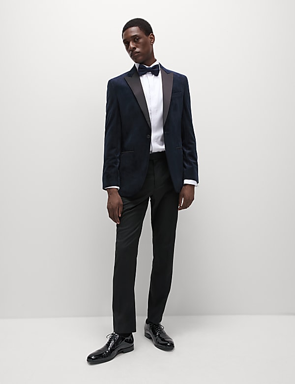 Slim Fit Velvet Tuxedo Jacket