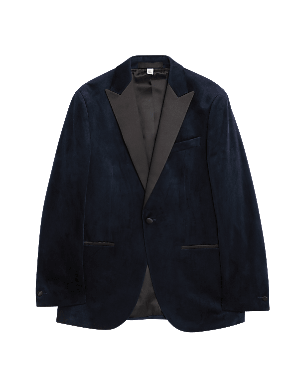 Buy Slim Fit Velvet Tuxedo Jacket at Marks Spencer