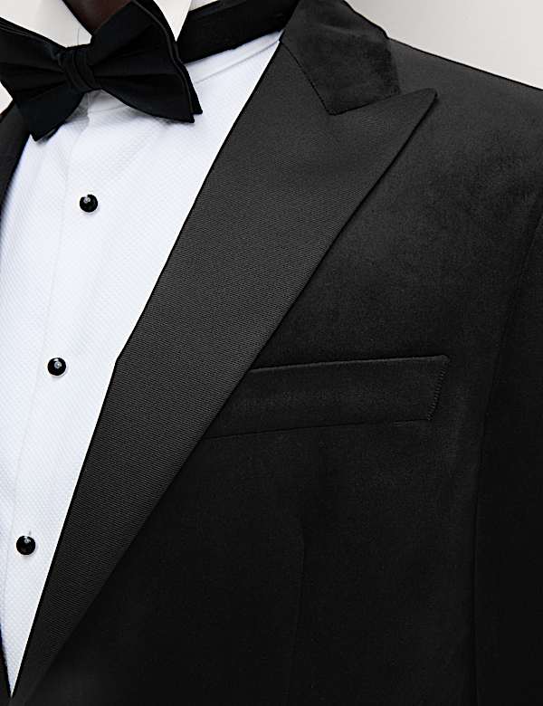 Slim Fit Velvet Tuxedo Jacket