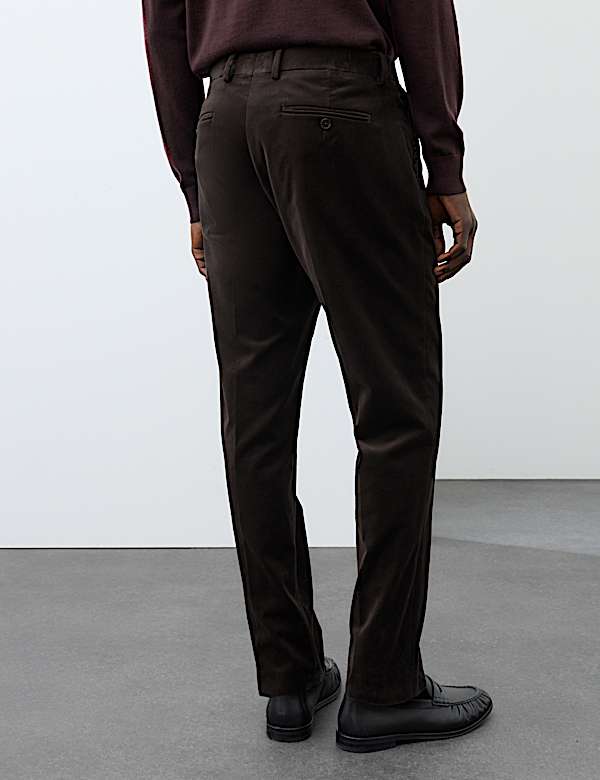 Pantalon en velours de coton extensible - LU