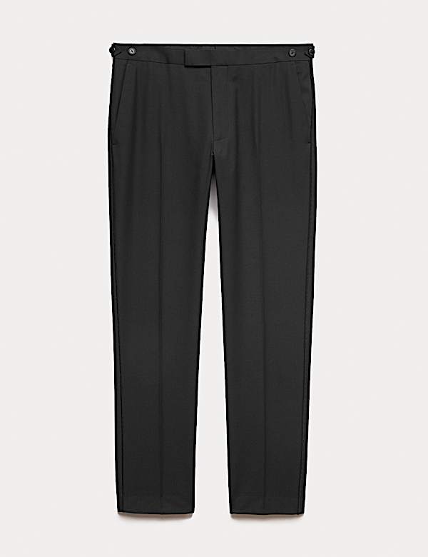 Tailored Fit Single Pleat Trousers - DE