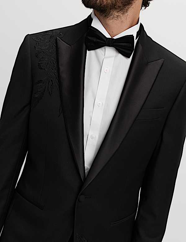 בלייזר סטרץ' רקום בגזרה מחויטת - IL