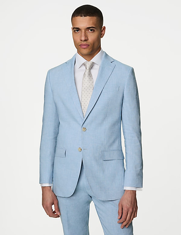 Tailored Fit Italian Linen Miracle™ Suit Jacket - KG