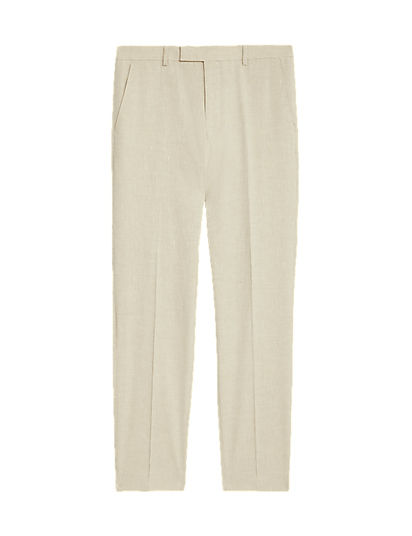 Tailored Fit Italian Performance Linen Suit Trousers