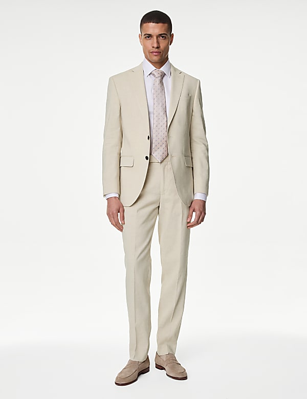Tailored Fit Italian Linen Miracle&trade; Suit Jacket
