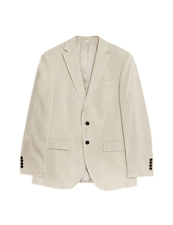 Tailored Fit Italian Linen Miracle&trade; Suit Jacket
