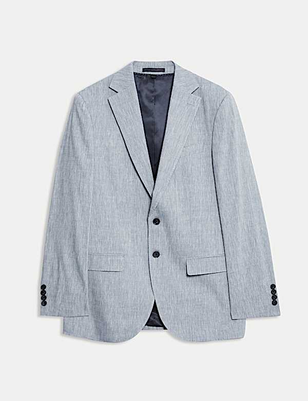 Tailored Fit Italian Performance Linen Blend Suit Jacket - US
