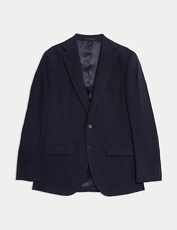 Tailored Fit Italian Performance Linen Blend Suit Jacket - SK