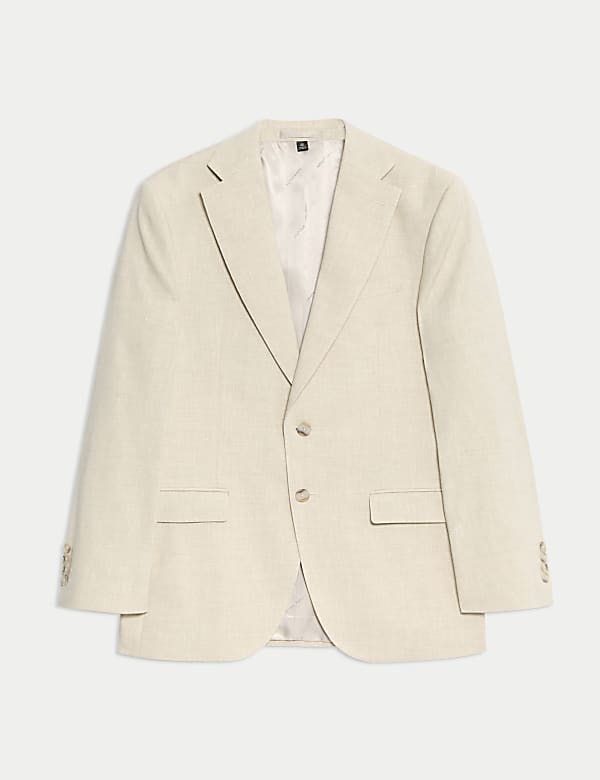 Tailored Fit Italian Performance Linen Blend Suit Jacket - US