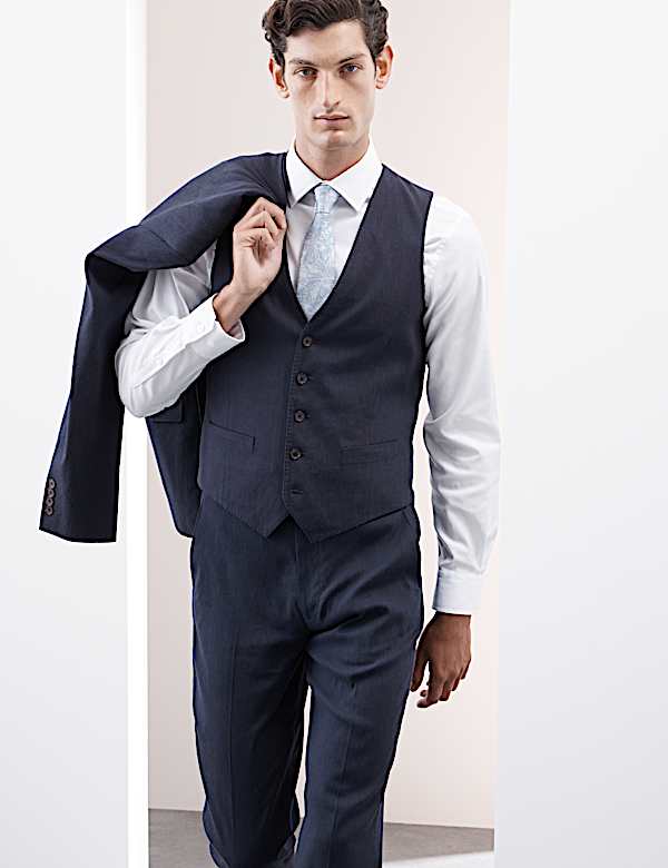 Italian Performance Linen Blend Waistcoat - LT