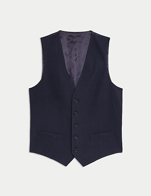 Italian Performance Linen Blend Waistcoat - AL