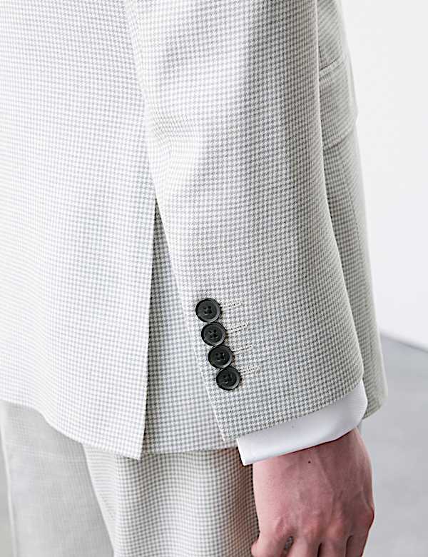 Tailored Fit Italian Performance Linen Blend Suit Jacket - FI