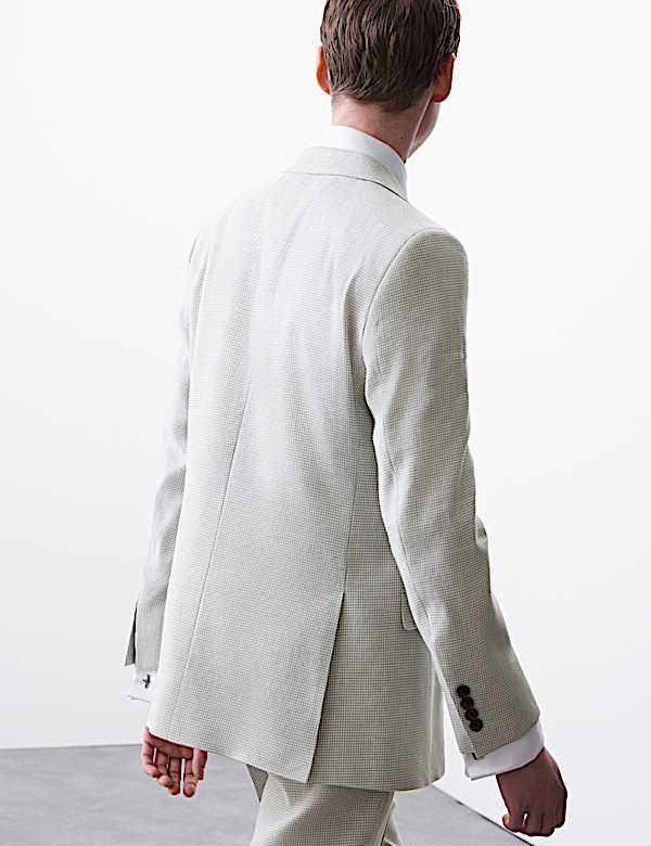 Tailored Fit Italian Performance Linen Blend Suit Jacket - FI