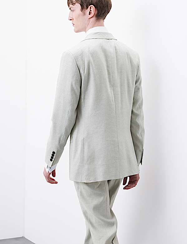 Tailored Fit Italian Performance Linen Blend Suit Jacket - FI