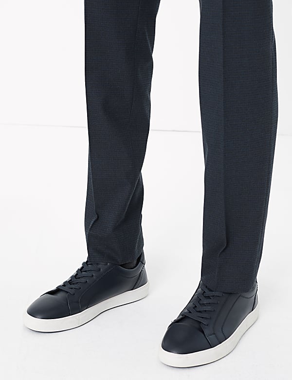 Checked Skinny Fit Trousers
