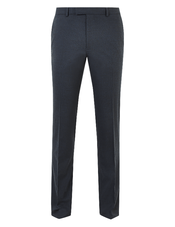 Checked Skinny Fit Trousers