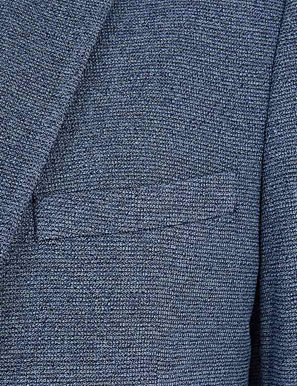 Slim Fit Textured Jacket with Stretch