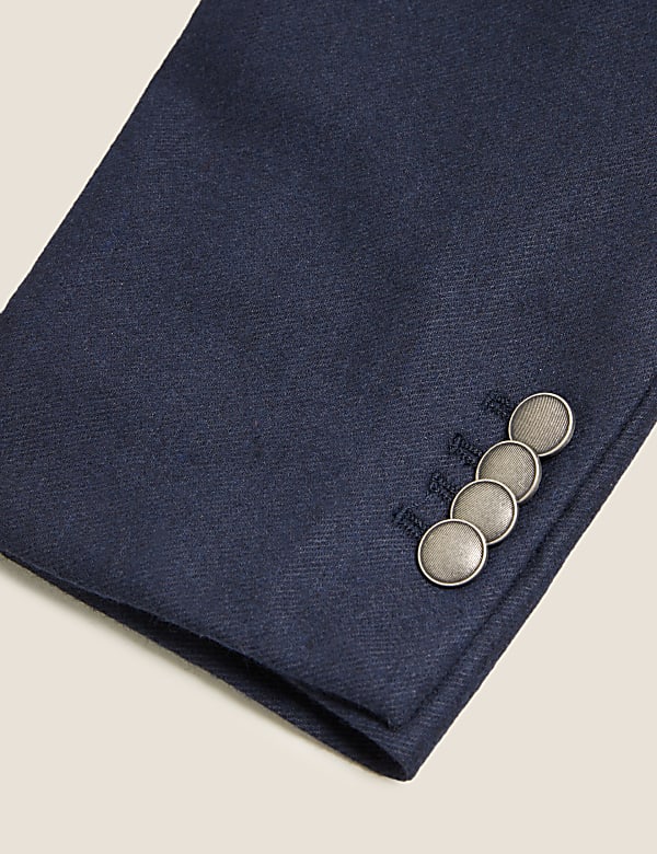 Regular Fit Wool Rich Blazer