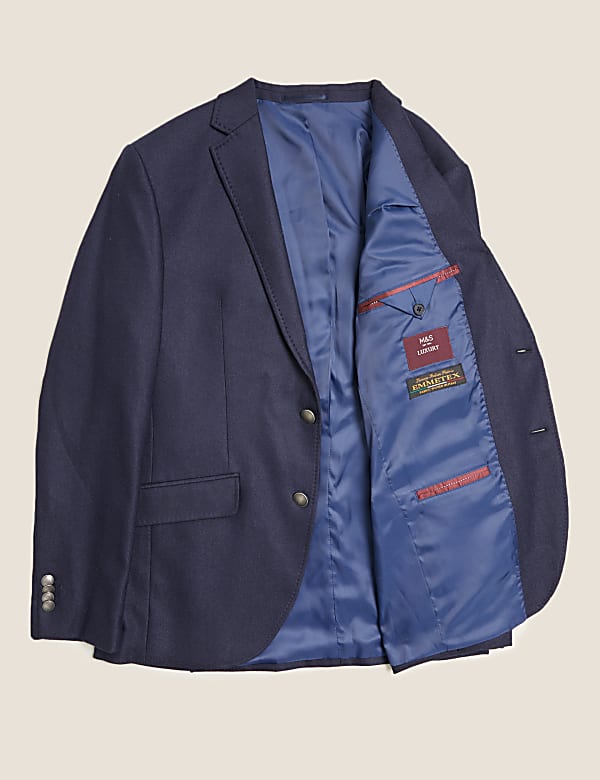 Regular Fit Wool Rich Blazer