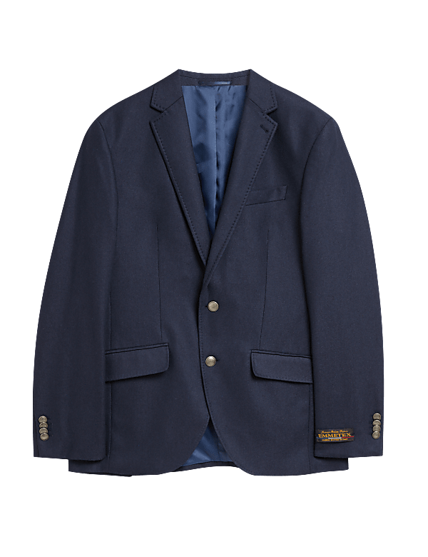 Regular Fit Wool Rich Blazer