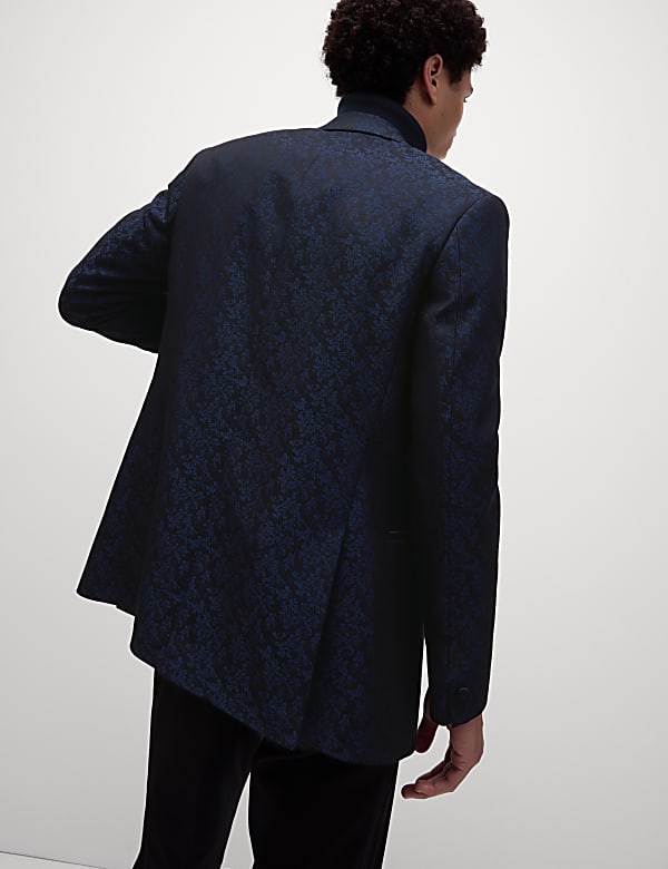 Tailored Fit Mini Jacquard Floral Blazer