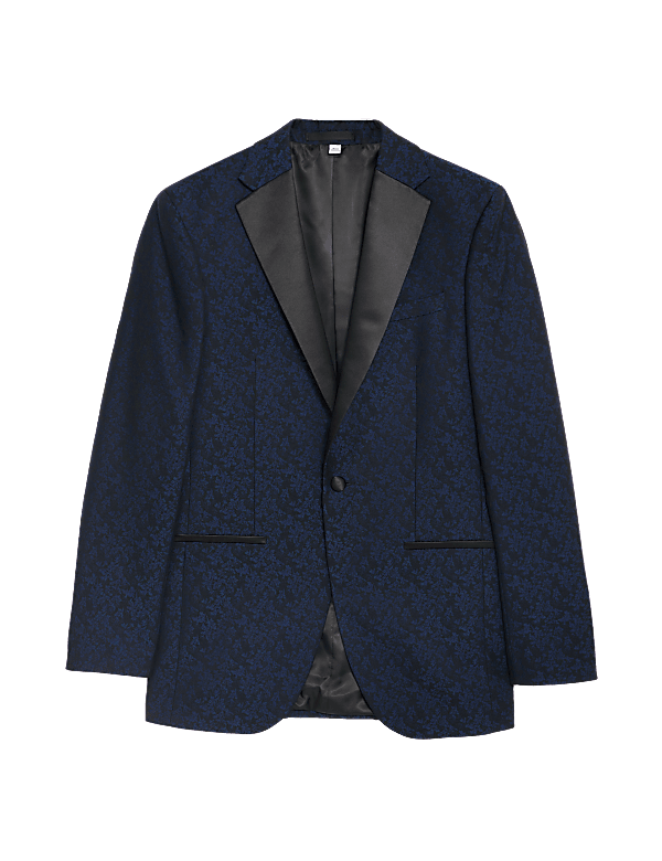 Tailored Fit Mini Jacquard Floral Blazer