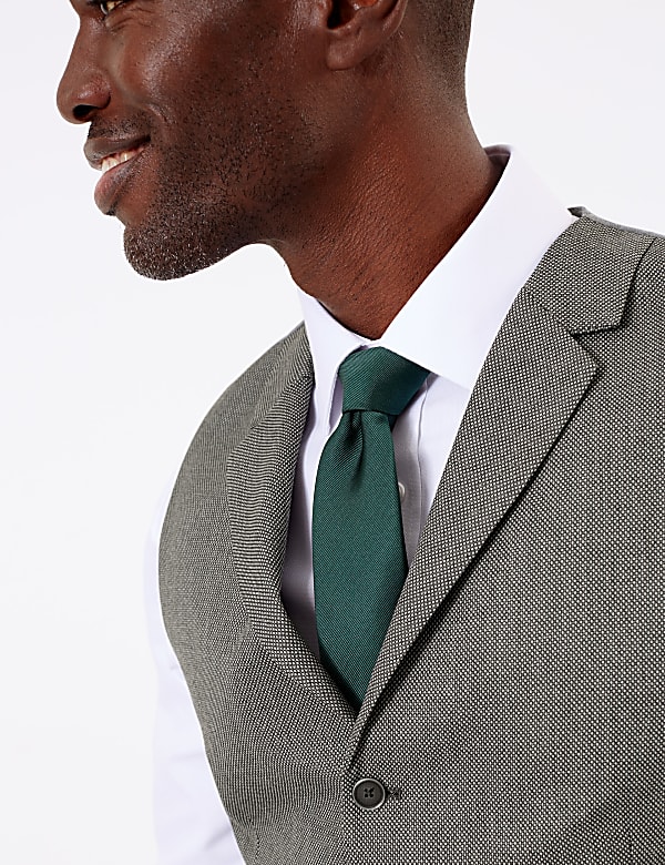 Regular Fit Textured Waistcoat
