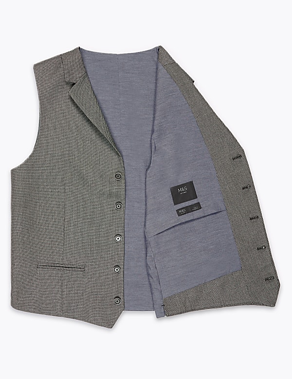 Regular Fit Textured Waistcoat