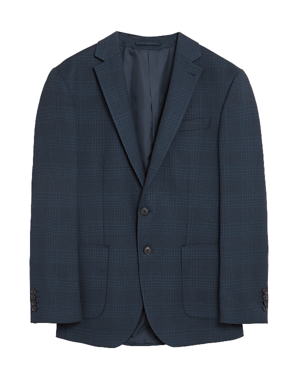 Tonal Check Stretch Jacket