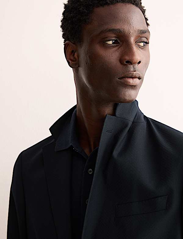 Μπλέιζερ με προσαρμοσμένη εφαρμογή από 100% ιταλικό μαλλί - GR