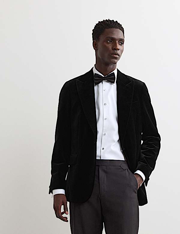 Pure Cotton Velvet Blazer - FR