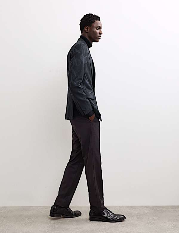 Regular Fit Italian Wool Tuxedo Jacket - ES