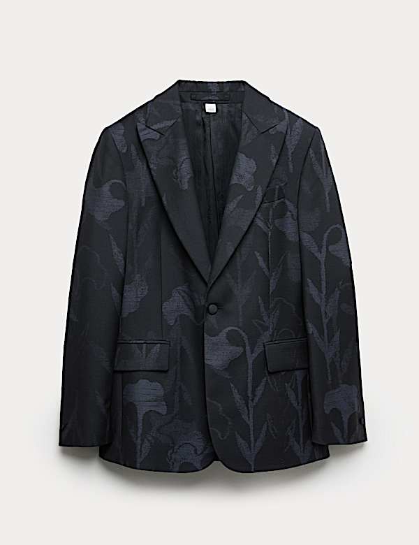 Regular Fit Italian Wool Tuxedo Jacket - ES