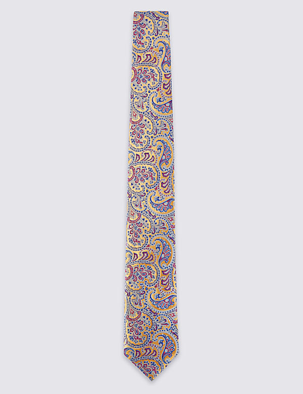 Krawatte aus reiner Seide mit Paisley-Muster - AT