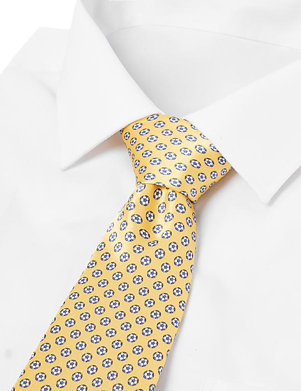 Pure Silk Football Print Tie