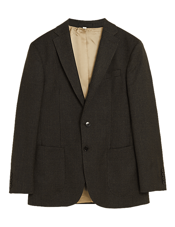Hawksworth Pure Wool Heritage Check Blazer