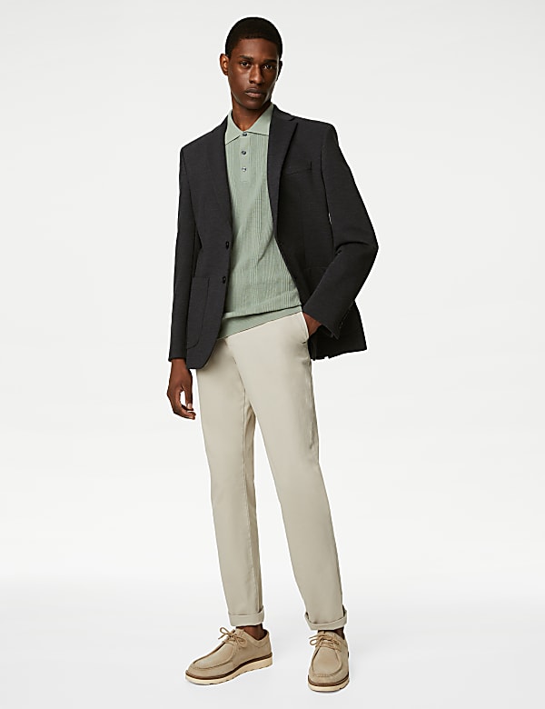 Textured Jersey Blazer - QA