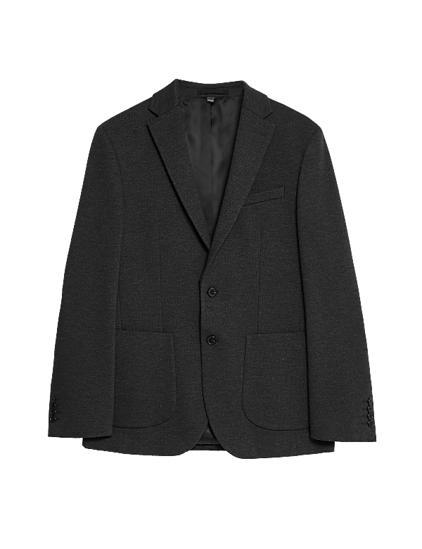 Textured Jersey Blazer