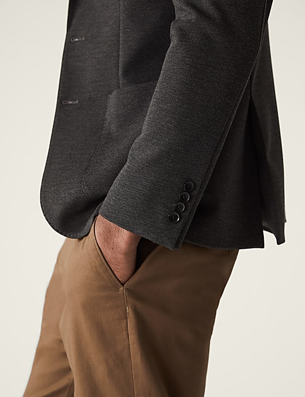 Textured Jersey Jacket with Stretch